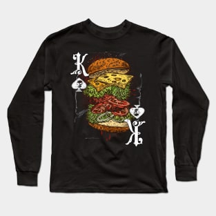 King Of Spades Burger Lover Long Sleeve T-Shirt